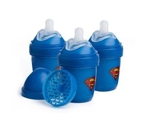 Herobility DC Double Anti-Colic Baby Bottles - 3-pack (Superman, 5 fl oz/140ml)