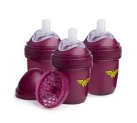 Herobility DC Double Anti-Colic Baby Bottles - 3-pack (Wonder Woman, 5 fl oz/140ml)
