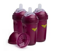 Herobility DC Double Anti-Colic Baby Bottles - 3-pack (Wonder Woman, 8.5 fl oz/240ml)