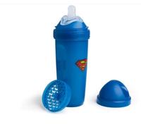 Herobility DC Superman Double Biberon anti-coliques | Biberons primés Hero | Tétine douce comme une tétine, couvercle et filet faciles à mélanger | 340 ml