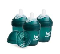 Herobility Lot de 3 biberons anti-colique, 140 ml, vert foncé