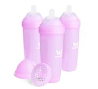 Herobility Lot de 3 biberons anti-colique, 340 ml, violet