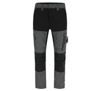Herock Pantalon de Travail Multipoches Hector Dark Kaki/Noir Droit Mixte (Lot de 1)