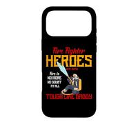 Heroes are Born Tough Like Daddy Proud Firefighters for Dad Coque pour iPhone 17 Pro Max