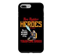 Heroes are Born Tough Like Daddy Proud Firefighters for Dad Coque pour iPhone 7 Plus/8 Plus