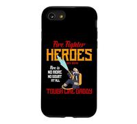 Heroes are Born Tough Like Daddy Proud Firefighters for Dad Coque pour iPhone SE (2020) / 7/8