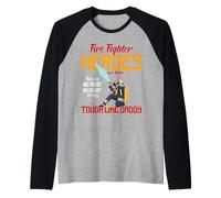 Heroes are Born Tough Like Daddy Proud Firefighters for Dad Manche Raglan