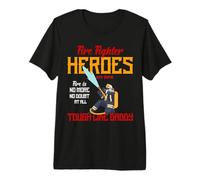 Heroes are Born Tough Like Daddy Proud Firefighters for Dad T-Shirt Haut de Gamme