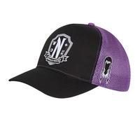 Heroes Inc. Casquette Trucker Mercredi « Nevermore », Noir/violet, Taille unique