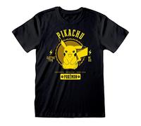 HEROES INC EUROPE B.V. T Shirt à Manches Courtes Pokémon Collegiate Picachu Noir Unisexe