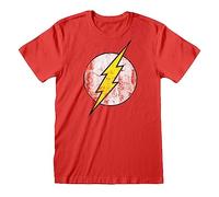 HEROES INC EUROPE B.V. T-Shirt The Flash pour Adultes | Rouge | 100% Coton | T-Shirt Super-héros à Manches Courtes | Produit Officiel DC Comics, Rouge, M