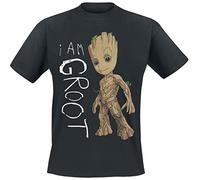 Heroes Inc. Les Gardiens DE LA Galaxie - I Am Groot Portrait - T-Shirt Unisex (XL)