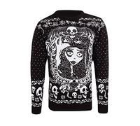 Heroes Inc. Les Noces funèbres Sweatshirt Christmas Jumper Bride Skulls (L)