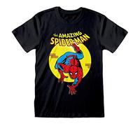 Heroes Inc. Marvel - T-Shirt Unisexe Noir Comic Book The Amazing Spider-Man - L