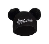 Chapeau Mickey Mouse Double Pom Noir