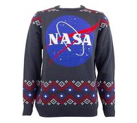 Heroes Inc NASA Sweatshirt Christmas Jumper Logo (M)