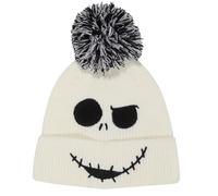 Heroes Inc Nightmare Before Christmas-Beanie Pom-Jack Face Jumbo Casquette, Blanc, Taille Unique Mixte