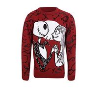 Heroes Inc Nightmare Before Christmas Sweatshirt Christmas Jumper Jack and Jally (S)