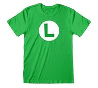 Heroes Inc Nintendo Super Mario T-Shirt Luigi Badge Size XL Shirts