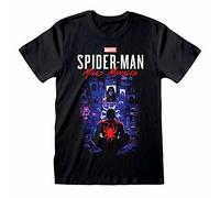 Heroes Inc. Spider-Man Miles Morales Video Game T-Shirt City Overwatch (S)