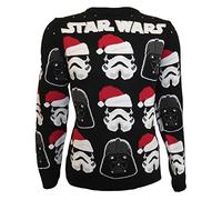 Heroes Inc. Star Wars Sweatshirt Christmas Jumper Darth Vader/Stormtrooper (S)