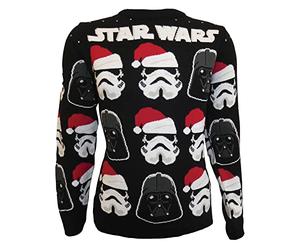 Heroes Inc. Star Wars Sweatshirt Christmas Jumper Darth Vader/Stormtrooper (S)