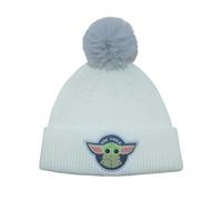 Star Wars: The Mandalorian - Bonnet À Pompon Blanc Badge The Child