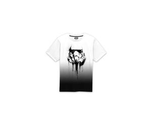 Heroes Inc T Shirt à Manches Courtes Star Wars Stormrooper Ink Blanc Noir Unisexe