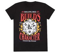 Heroes Inc T-Shirt Dungeons & Dragons Build Characters Taille XL