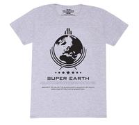 Heroes Inc. T-shirt officiel Helldivers 2 - Super Earth, gris, XL