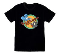 Heroes Inc. The Simpsons Itchy and Scratchy T-Shirt Homme Noir, Noir, L