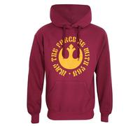 Heroes Inc. Unisex Hoodie. Hooded Sweatshirt XXL Burgundy