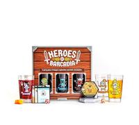 Heroes of BARCADIA Jeu de société : Un Jeu d'exploration de donjons pour 2 à 6 Adultes (18 Ans et Plus) | Premier système de dégâts de Bataille Liquide | Jeu DND avec dés et Boissons DND | Nouvelle