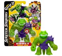 Heroes of Goo Jit Zu BANDAI CO42845 Figurine d'action découvrez Les Strikers Rock Jaw, éponge et étire, Multicolore,