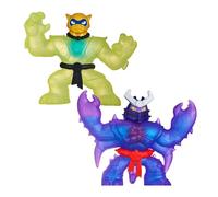 Heroes of Goo Jit Zu Coffret Duel Goo Shifters Pantaro doré vs Scorpius de l’Ombre : Deux Figurines Super-élastiques et Super-Souples remplies d’Une Substance visqueuse au Pouvoir transformant.