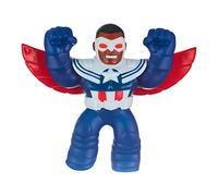 Heroes of Goo Jit Zu Coffret héros Marvel Captain America - Sam Wilson - Figurine Souple de 11,5 cm