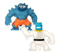 Heroes of Goo Jit Zu Glow Shifters Versus Pack, Ultraglow Tyro VS Shadowclaw Rock Jaw. Deux Jouets exclusifs Extensibles et spongieux.