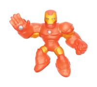 Heroes of Goo Jit Zu Glow Surge, Iron Man élastique et Phosphorescent, Super-héros Marvel Iron Man Super-élastique et Phosphorescent rempli d’Une Substance visqueuse, S'étire jusqu'à 3X sa Taille