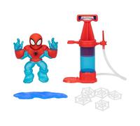 Heroes of Goo Jit Zu Marvel Hero Creator Spider-Man with 3 Unique Goo Fillings, Mix, Fill & Create Your Own Stretchy Spider-Man Action Figure, Mix, Fill & Create Again and Again