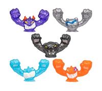 Heroes of Goo Jit Zu Meteor Madness Goo Slingers, Étire et envoie tes héros au Combat, Coffret de 5 frondeurs visqueux, Collectionne Les frondeurs des séries Hyper Blast et Cosmic Metallic
