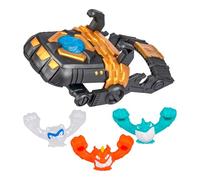 Heroes of Goo Jit Zu Meteor Madness Goo Slingers Mega Launcher, Place Ton héros sur Le méga propulseur, Extension, Projection, Confrontation, Contient 3 frondeurs visqueux exclusifs