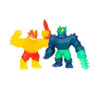 Heroes of Goo JIT Zu Meteor Madness Versus Pack, Flame Blazagon Contre Cacticus dans la Confrontation Ultime, avec Armes de Combat Meteor, étirez Leur Corps 3 Fois Leur Taille