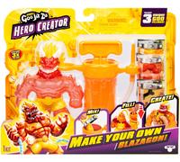 Heroes of Goo Jit Zu Coffret Hero Creator, Blazagon, 3 substances visqueuses Uniques, Mélange, Remplis et crée Ton Propre Jouet, Rejouable à l’Infini