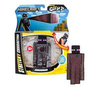Heroes of Goo Jit Zu Personnage élastique Minecraft, Collectionne l'Enderman et la Perle de l'Ender, Substance visqueuse Unique avec éléments cachés à l'intérieur, Étire-Le jusqu'à 3 Fois sa Taille