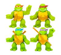 Heroes of Goo JIT Zu Teenage Mutant Ninja Turtles | Lot de 4 | Figurines Super Oozy | Donatello, Michel-Ange, Leonardo et Raphael Classiques | avec Différentes Mutations de Couleurs