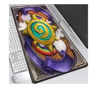 Heroes of Warcraft, A Tapis de Souris XL 900x400mm Hydrorésistant Anime Mouse Pad Grand Tapis de Souris Gamer avec Base en Caoutchouc Anti-Glissant Surface Texturée pour Ordinateur et PC