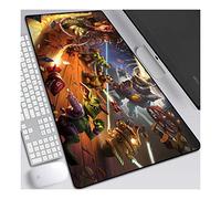Heroes of Warcraft, C Tapis de Souris Gaming XXL, 900x400mm, Anime Mouse Pad - Surface spéciale améliore la Vitesse et la précision, 3mm Base en Caoutchouc Antidérapant Surface-pour Ordinateur et PC