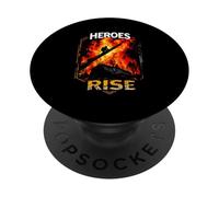 Heroes Rise : Le Courage des Pompiers PopSockets PopGrip Adhésif