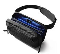 HEROIC KNIGHT Sac à bandoulière pour homme et femme, petit sac à bandoulière de 2,5 l avec sangle amovible, imperméable, léger, décontracté, pour voyage/usage quotidien/randonnée/cyclisme, noir