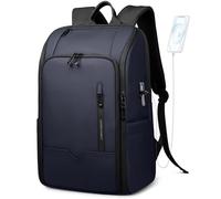 HEROIC KNIGHT Sac à dos d'affaires pour homme - Étanche - Avec port USB - Anti-vol - Pour le travail, les voyages d'affaires, le collège, la randonnée - Bleu, bleu